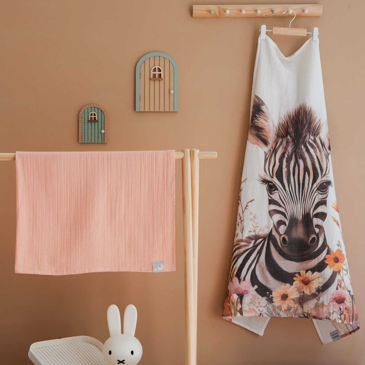 Müslin Bebek Örtüsü-Zeni Zebra 100X100