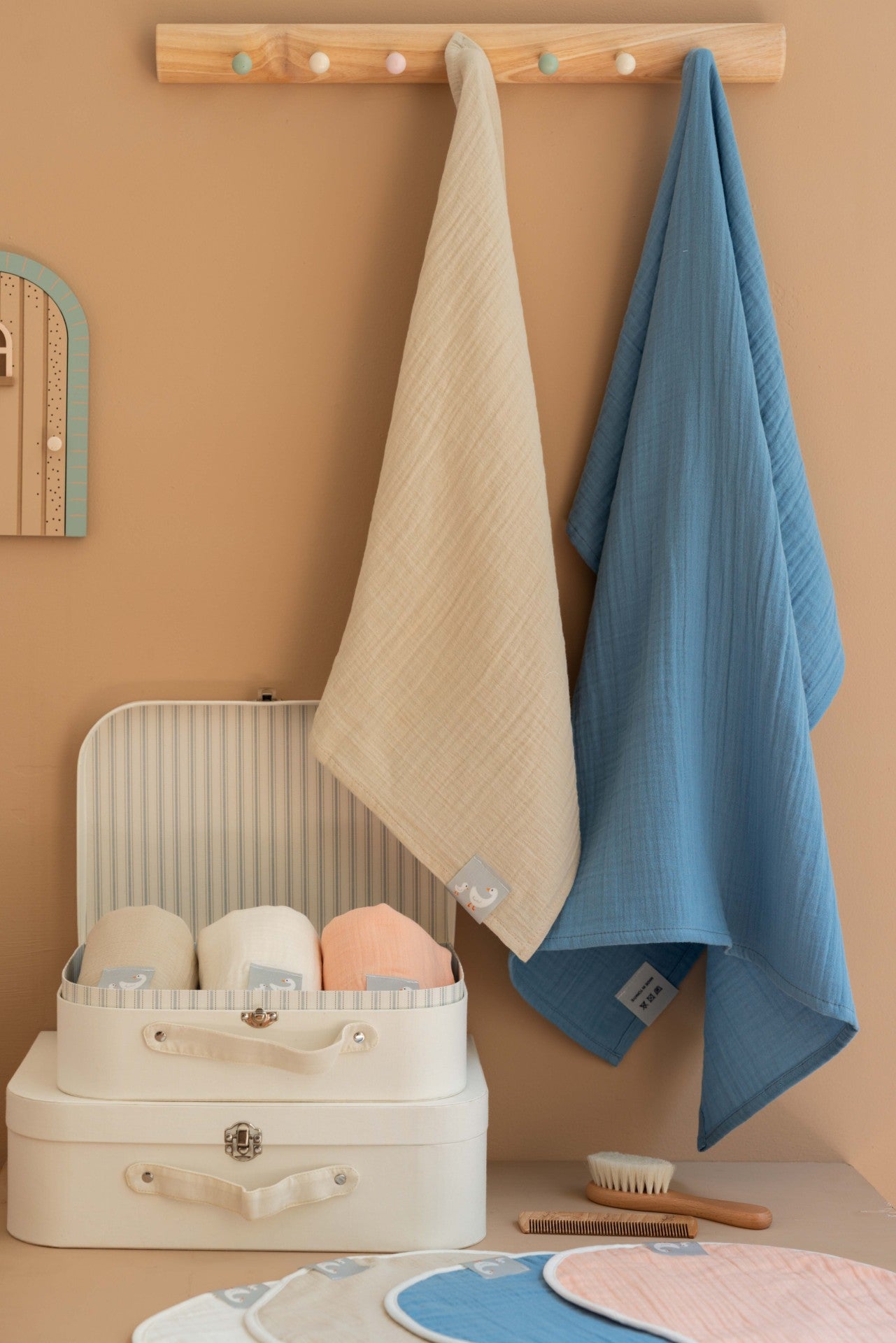 Müslin Bebek Örtüsü-Milk Cloud 100x100