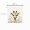 Baby Giraffe desenli %100 pamuk müslin bebek örtüsü 50x50 cm