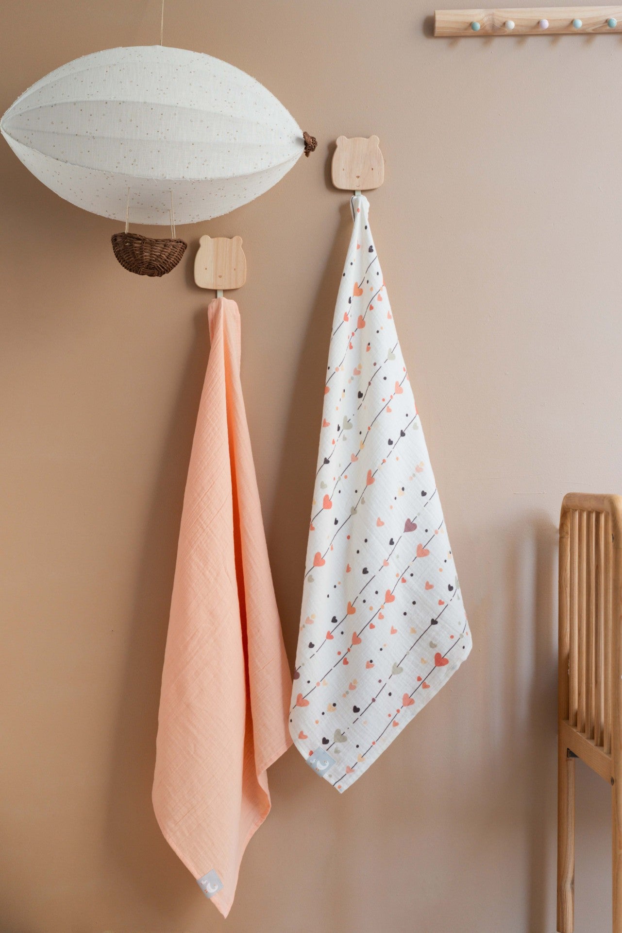 Müslin Bebek Örtüsü- Heartline 70x70