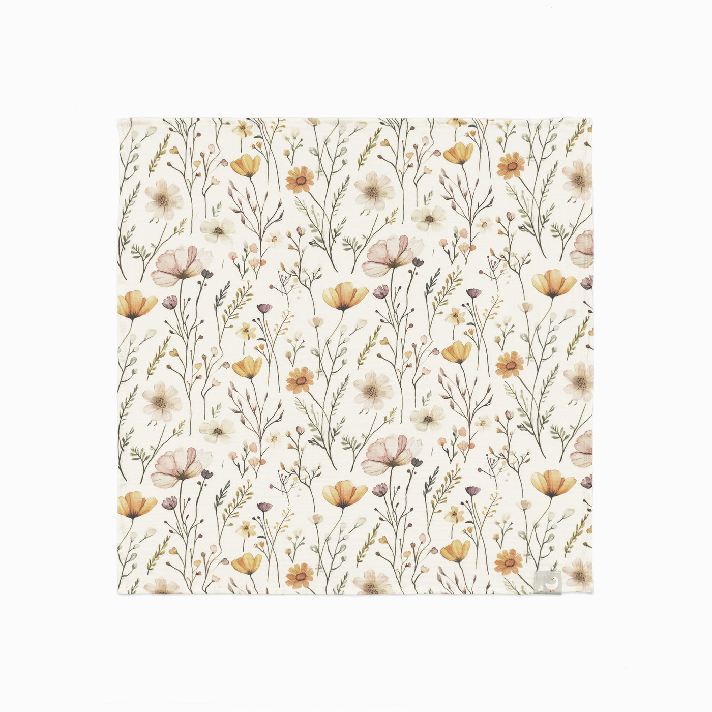Bloomie desenli %100 pamuk müslin bebek örtüsü 70x70 cm
