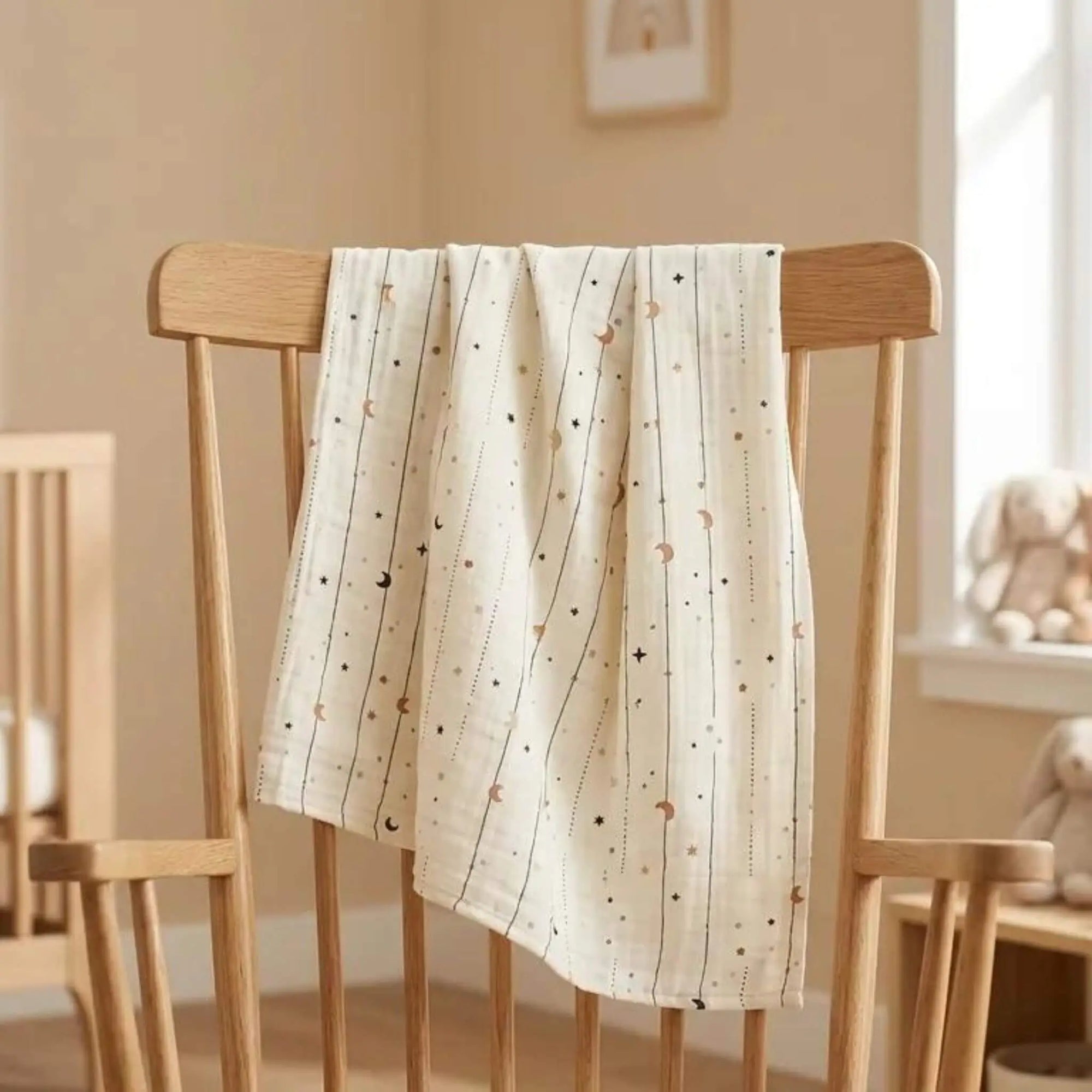 100x100 cm Müslin Örtü – Moonloops