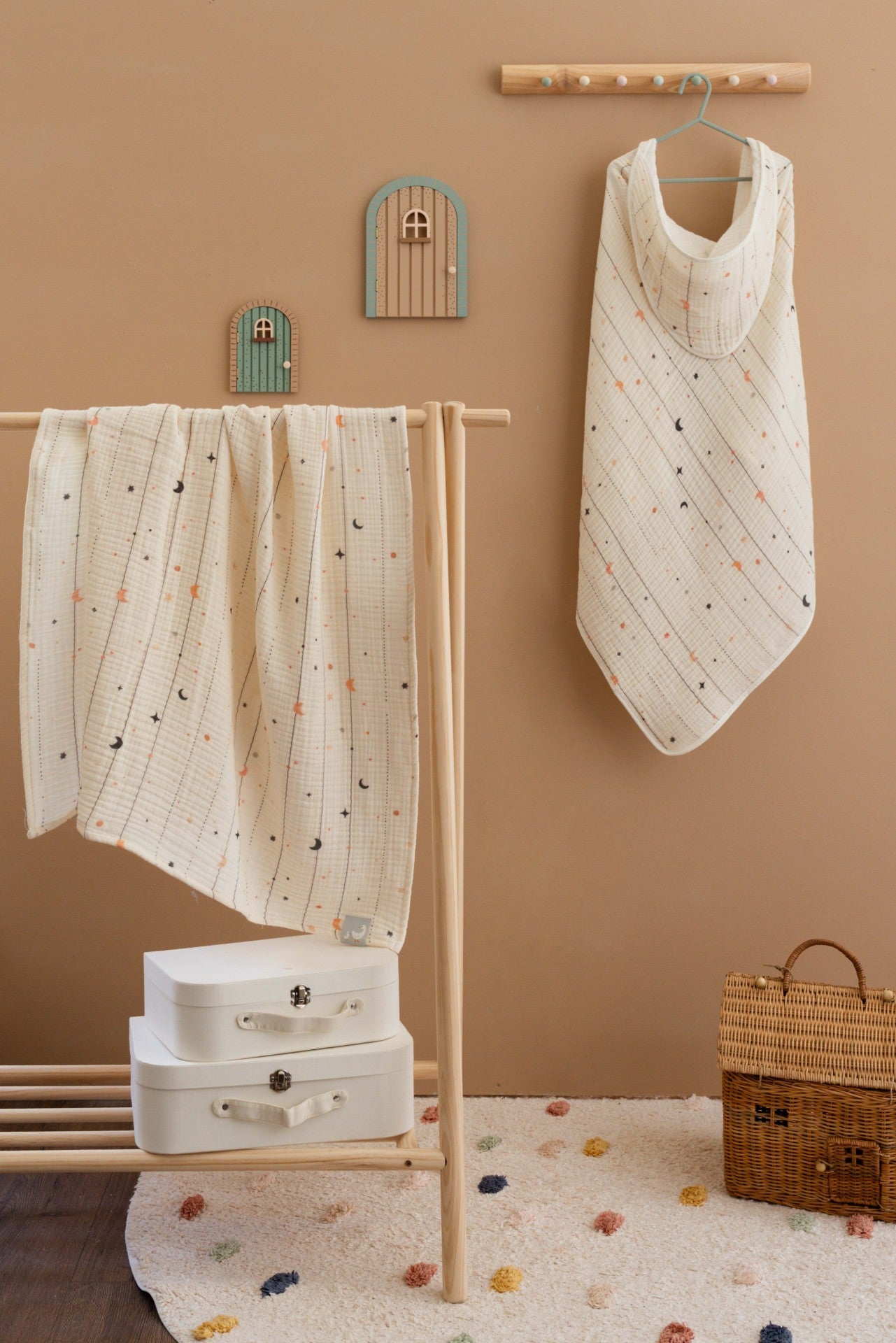 Kurulanma Örtüsü – Moonloops  %100 Pamuk Müslin