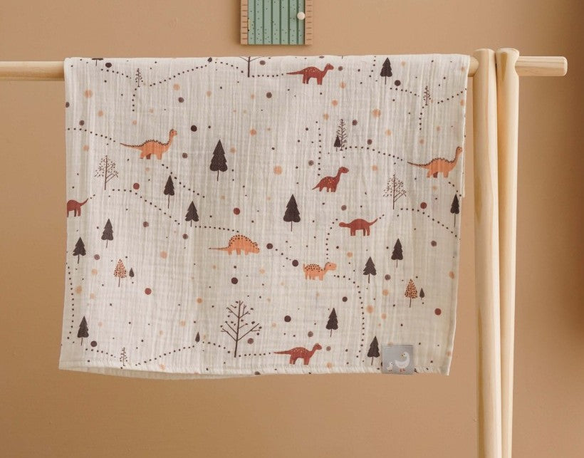 Müslin Bebek Örtüsü -DinoDrift 50x50