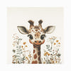 Baby Giraffe desenli %100 pamuk müslin bebek örtüsü 50x50 cm