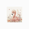 Baby Flamingo desenli %100 pamuk müslin bebek örtüsü 50x50 cm