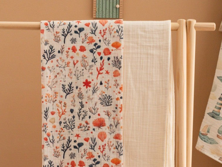 Müslin Bebek Örtüsü - Seabloom 50x50